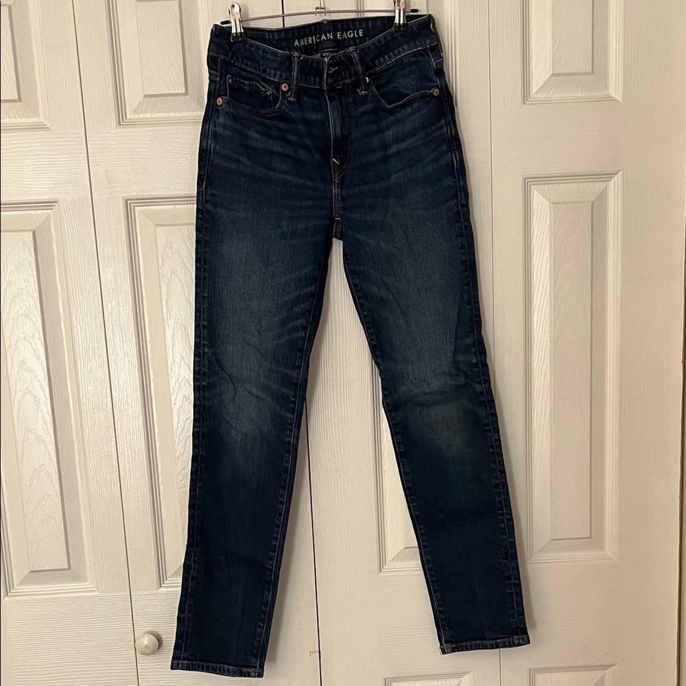 American Eagle Outfitters Men's Dark Blue Slim Jeans